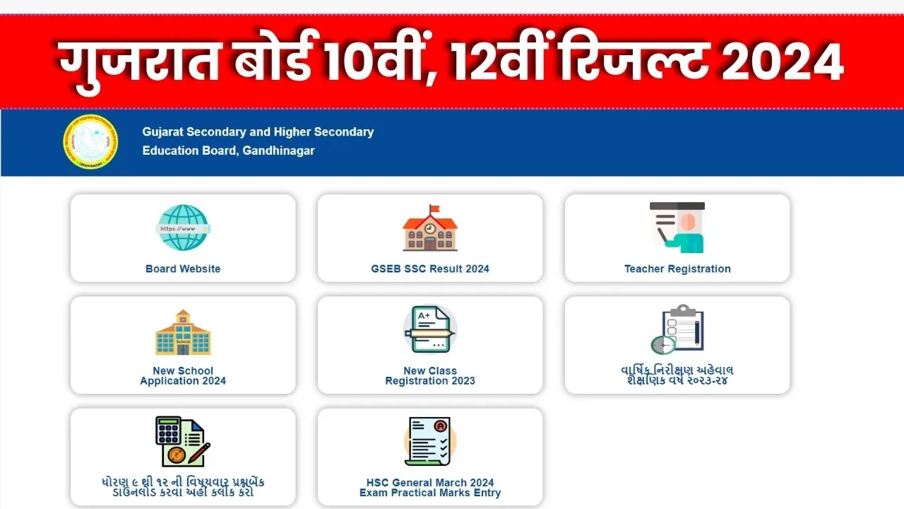 Gujarat Board Result 2024 Date गुजरात 10वीं, 12वीं का रिजल्ट जारी